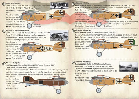 Print Scale 72-235 1/72 Albatros D.I & D.II Aces