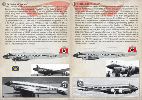 Print Scale 72-238 1/72 Focke-Wulf FW 200 CONDOR Part 1 In the complete set 3 sheets
