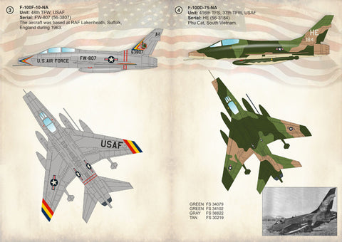 Print Scale 72-241 1/72 North American F-100 Super Sabre