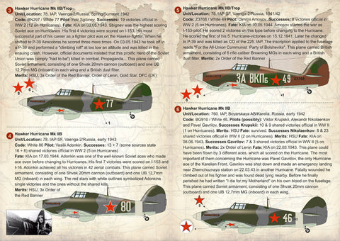 Print Scale 72-242 1/72 Soviet Hawker Hirricane Aces of WW2