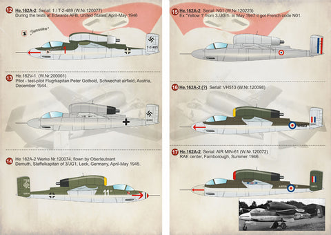 Print Scale 72-247 1/72 Heinkel He 162 “Salamander” 72-247 Scale 1/72