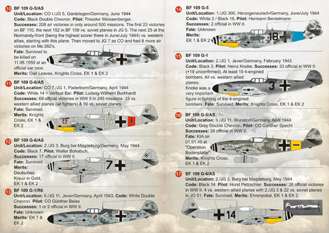 Print Scale 72-249 1/72 Bf 109 G High Altitude Aces 72-249 Scale 1/72