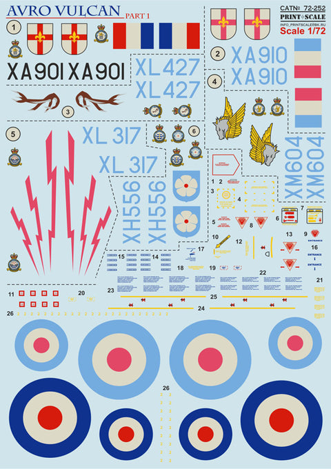 Print Scale 72-252 1/72 Avro Vulcan Part 1