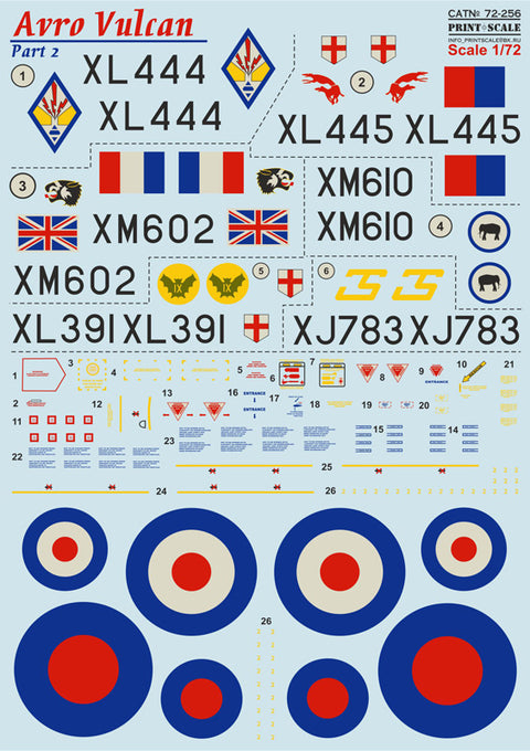 Print Scale 72-256 1/72 Avro Vulcan Part 2