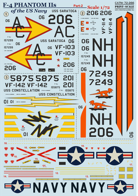 Print Scale 72-266 1/72 Phantom F-4 NAVY Part 2