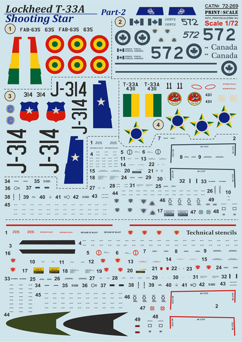 Print Scale 72-269 1/72 Lockheed T-33A Shooting Star Part 2