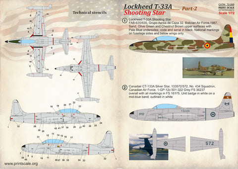 Print Scale 72-269 1/72 Lockheed T-33A Shooting Star Part 2