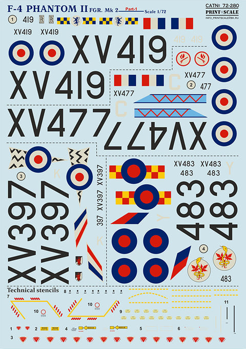 Print Scale 72-280 1/72 F-4 Phantom FGR.Mk 2 Part 1