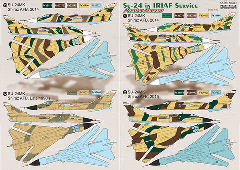 Print Scale 72-281 1/72 Su-24 in Iranian service