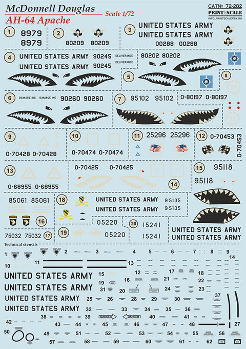 Print Scale 72-282 1/72 AH-64 Apache Part 1