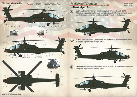 Print Scale 72-282 1/72 AH-64 Apache Part 1