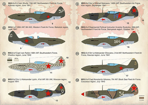 Print Scale 72-283 1/72 MIg-3 Aces of World War II