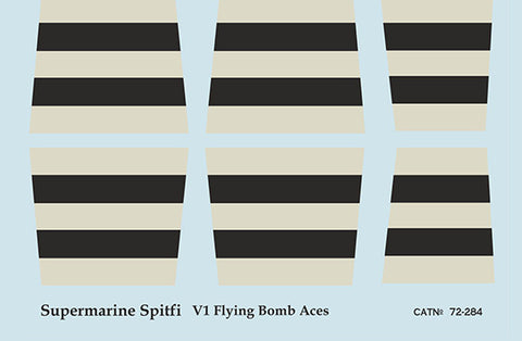 Print Scale 72-284 1/72 Supermarine Spitfire V1 Flying Bomb Aces 72-284 Scale 1/72 In the complete set 1,5 sheets