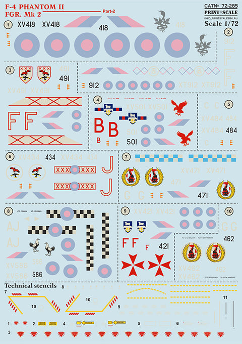 Print Scale 72-285 1/72 F-4 Phantom FGR.Mk 2 Part 2
