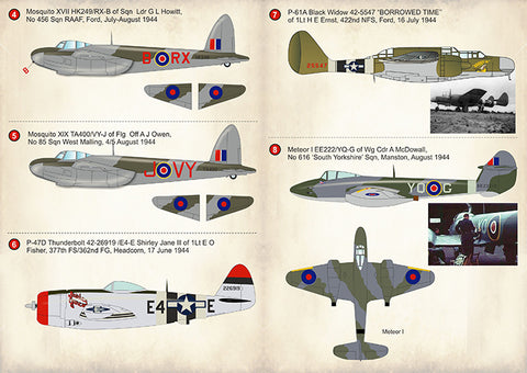 Print Scale 72-288 1/72 V-1 Flying Bomb Aces Part 4 In the complete set 1,5 sheets