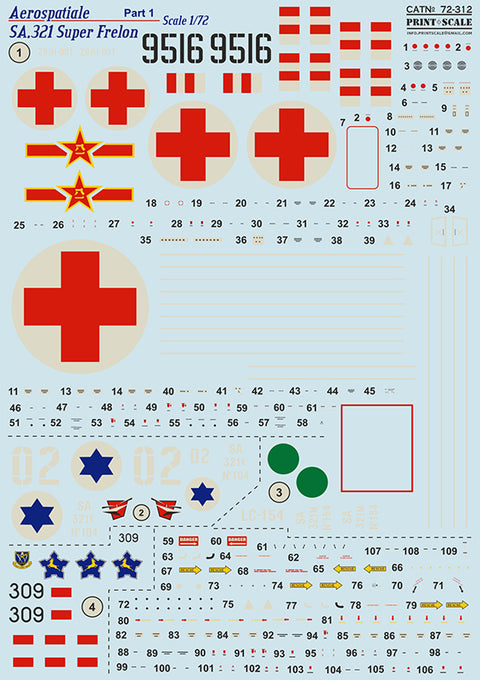 Print Scale 72-312 1/72 Aerospatiale SA.321 Super Frelon Part 1