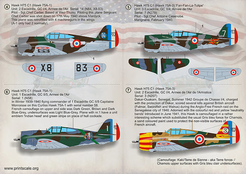 Print Scale 72-315 1/72 Curtiss P-36 Hawk 72-315 Scale 1/72