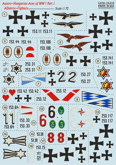 Print Scale 72-316 1/72 Austro-Hungarian Aces Part 1