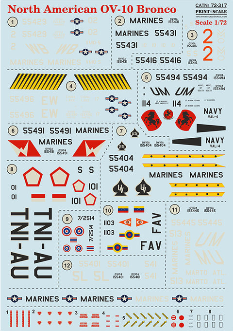 Print Scale 72-317 1/72 OV-10 Bronco
