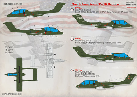 Print Scale 72-317 1/72 OV-10 Bronco