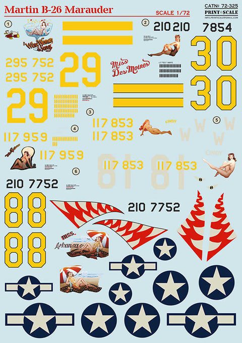 Print Scale 72-325 1/72 B-26 Marauder Part 1