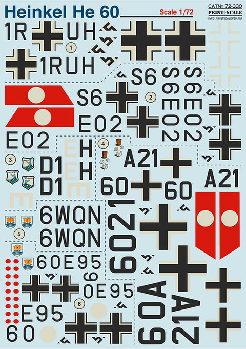 Print Scale 72-330 1/72 Heinkel He 60 Part 1