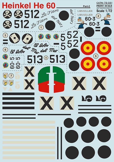 Print Scale 72-331 1/72 Heinkel He 60 Part 2