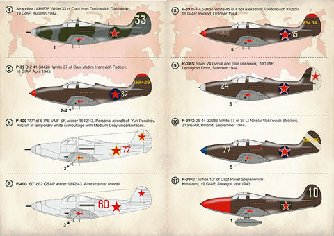 Print Scale 72-333 1/72 Р-39 Aircobra Aces of the World War II