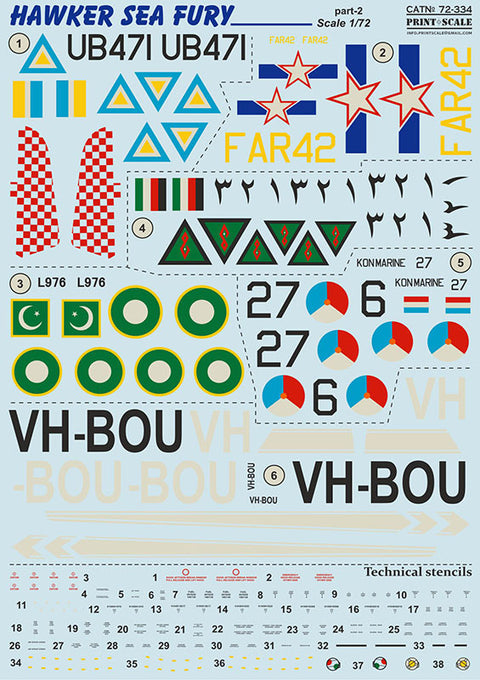 Print Scale 72-334 1/72 Hawker Sea Fury Part 2