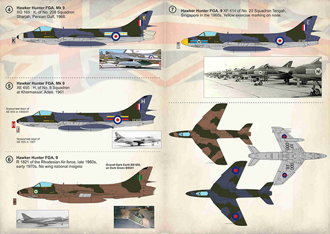 Print Scale 72-336 1/72 Hawker Hunter FGA.9