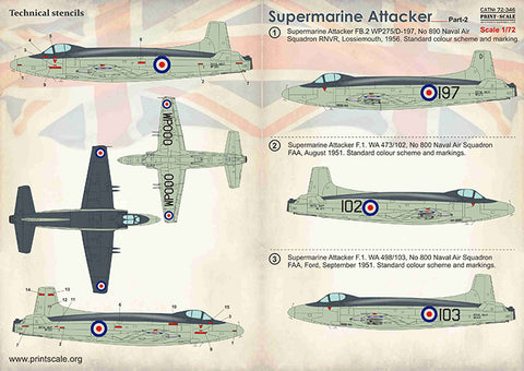 Print Scale 72-346 1/72 Supermarine Attaker Part 2