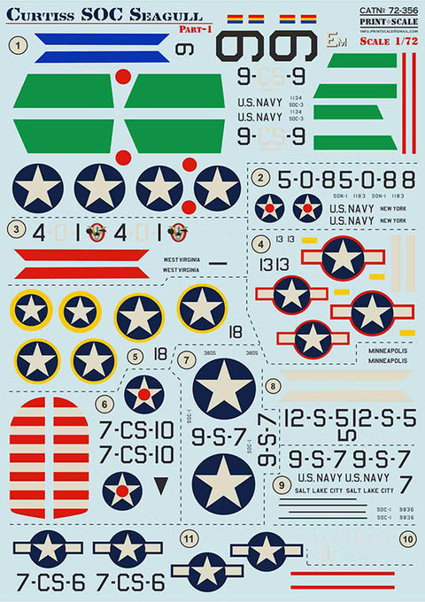 Print Scale 72-356 1/72 Curtiss SOC Seagull Part 1