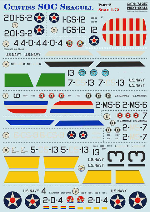 Print Scale 72-357 1/72 Curtiss SOC Seagull Part 2