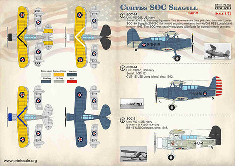 Print Scale 72-357 1/72 Curtiss SOC Seagull Part 2
