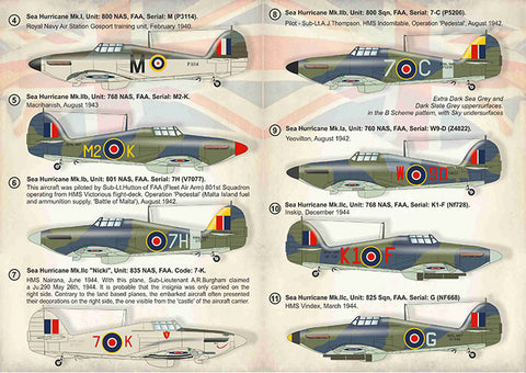 Print Scale 72-383 1/72 Hawker Sea Hurrikane