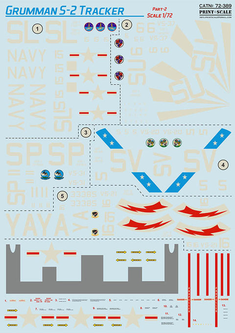 Print Scale 72-389 1/72 Grumman S-2 Tracker. Part 2