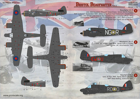 Print Scale 72-391 1/72 Bristol Beaufighter Part 2