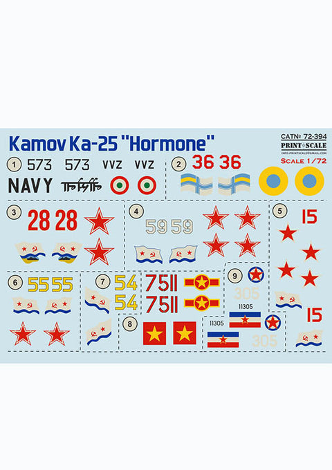 Print Scale 72-394 1/72 Kamov Ka-25 "Hormone"