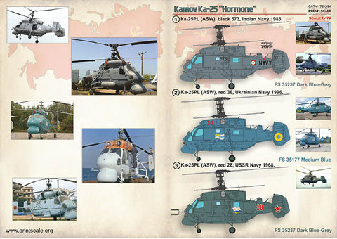 Print Scale 72-394 1/72 Kamov Ka-25 "Hormone"