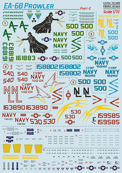 Print Scale 72-395 1/72 EA-6B Prowler Part 2