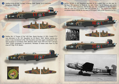 Print Scale 72-398 1/72 Handley Page Halifax Part 1