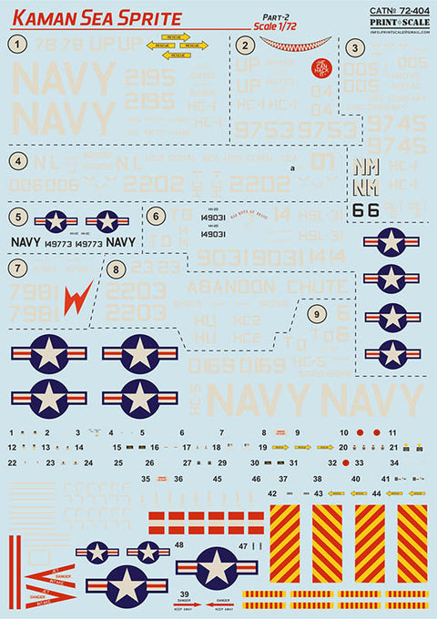 Print Scale 72-404 1/72 Kaman Sea Sprite. Part 2