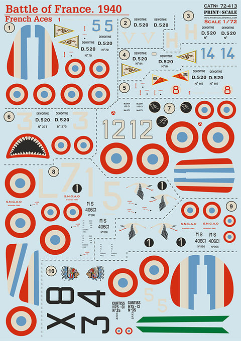 Print Scale 72-413 1/72 Battle of France. 1940