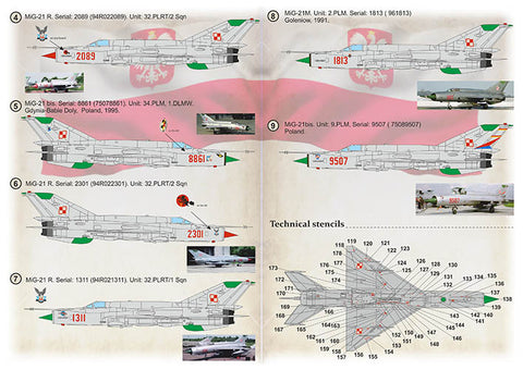 Print Scale 72-419 1/72 MiG-21 Polish Air Force