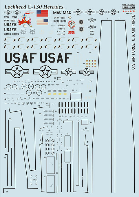 Print Scale 72-423 1/72 Lockheed C-130 Hercules. Part 1