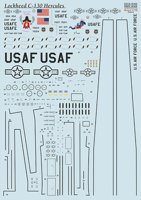 Print Scale 72-424 1/72 Lockheed C-130 Hercules. Part 2
