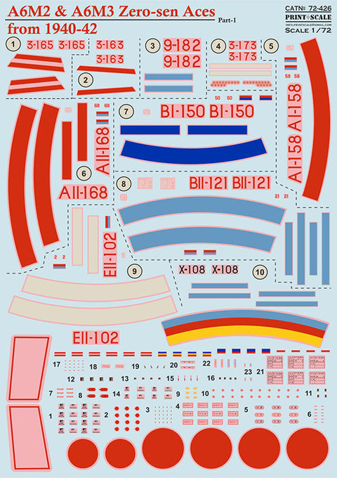 Print Scale 72-426 1/72 A6M Zero-Sen Aces Part 1