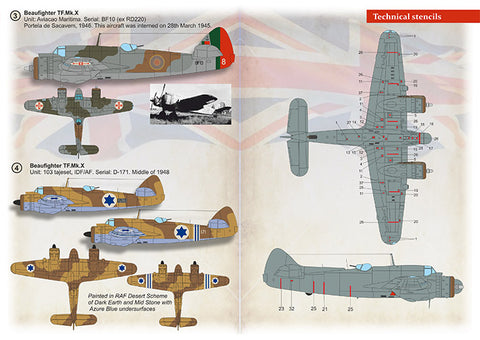 Print Scale 72-436 1/72 Bristol Beaufighter Mk.X Part 2