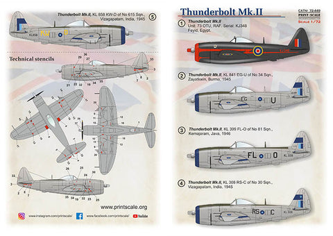 Print Scale 72-449 1/72 Thunderbolt Mk II