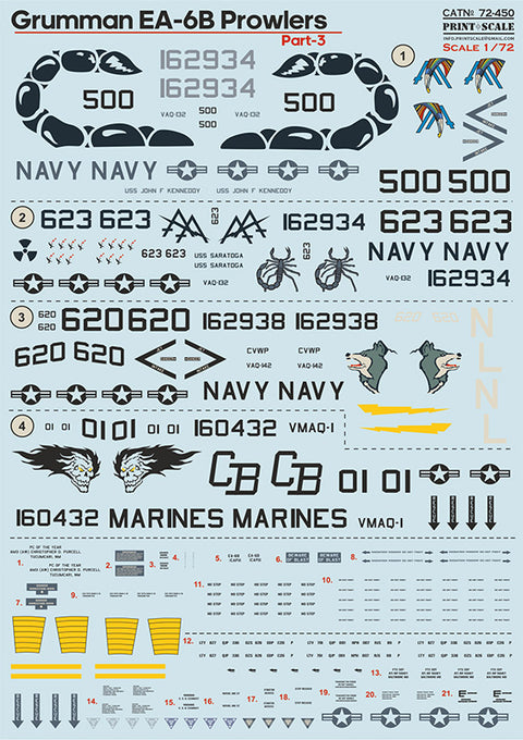 Print Scale 72-450 1/72 Grumman EA-6B Powlers Part 3